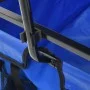 Carrito de mano plegable de acero con capota azul de vidaXL, Carretillas de carga - Ref: Foro24-147590, Precio: 95,93 €, Desc...