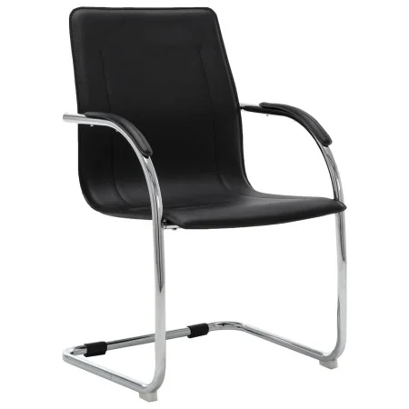 Silla de oficina voladiza de cuero sintético negra de vidaXL, Sillas de oficina - Ref: Foro24-289355, Precio: 94,85 €, Descue...