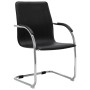 Silla de oficina voladiza de cuero sintético negra de vidaXL, Sillas de oficina - Ref: Foro24-289355, Precio: 105,10 €, Descu...