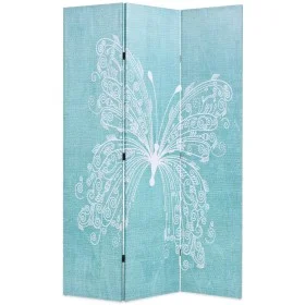 Biombo divisor plegable 120x170 cm mariposa azul de vidaXL, Divisores de ambientes - Ref: Foro24-245885, Precio: 94,94 €, Des...