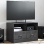 Mueble para TV de acero negro 67x39x44 cm de vidaXL, Muebles TV - Ref: Foro24-841739, Precio: 69,25 €, Descuento: %