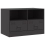 Mueble para TV de acero negro 67x39x44 cm de vidaXL, Muebles TV - Ref: Foro24-841739, Precio: 69,25 €, Descuento: %