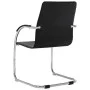 Silla de oficina voladiza de cuero sintético negra de vidaXL, Sillas de oficina - Ref: Foro24-289355, Precio: 94,85 €, Descue...