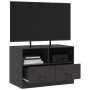 Mueble para TV de acero negro 67x39x44 cm de vidaXL, Muebles TV - Ref: Foro24-841739, Precio: 69,25 €, Descuento: %