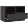 Mueble para TV de acero negro 67x39x44 cm de vidaXL, Muebles TV - Ref: Foro24-841739, Precio: 69,25 €, Descuento: %