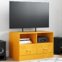 Mueble para TV de acero amarillo mostaza 67x39x44 cm de vidaXL, Muebles TV - Ref: Foro24-841745, Precio: 73,07 €, Descuento: %