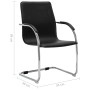 Silla de oficina voladiza de cuero sintético negra de vidaXL, Sillas de oficina - Ref: Foro24-289355, Precio: 105,10 €, Descu...
