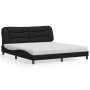 Cama con colchón cuero sintético negro 180x200 cm de vidaXL, Camas y somieres - Ref: Foro24-3208738, Precio: 463,93 €, Descue...