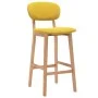 Taburetes de cocina 2 unidades tela amarillo mostaza de vidaXL, Taburetes de cocina - Ref: Foro24-289374, Precio: 156,91 €, D...