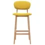 Taburetes de cocina 2 unidades tela amarillo mostaza de vidaXL, Taburetes de cocina - Ref: Foro24-289374, Precio: 156,91 €, D...