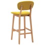 Taburetes de cocina 2 unidades tela amarillo mostaza de vidaXL, Taburetes de cocina - Ref: Foro24-289374, Precio: 159,73 €, D...