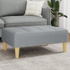 Reposapiés de tela gris claro 77x55x31 cm de vidaXL, Otomanas - Ref: Foro24-4007362, Precio: 73,89 €, Descuento: %