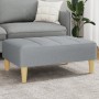 Reposapiés de tela gris claro 77x55x31 cm de vidaXL, Otomanas - Ref: Foro24-4007362, Precio: 73,89 €, Descuento: %