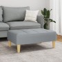 Reposapiés de tela gris claro 77x55x31 cm de vidaXL, Otomanas - Ref: Foro24-4007362, Precio: 73,89 €, Descuento: %