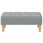 Reposapiés de tela gris claro 77x55x31 cm de vidaXL, Otomanas - Ref: Foro24-4007362, Precio: 73,89 €, Descuento: %