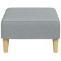 Reposapiés de tela gris claro 77x55x31 cm de vidaXL, Otomanas - Ref: Foro24-4007362, Precio: 73,89 €, Descuento: %