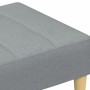 Reposapiés de tela gris claro 77x55x31 cm de vidaXL, Otomanas - Ref: Foro24-4007362, Precio: 73,89 €, Descuento: %