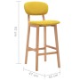 Taburetes de cocina 2 unidades tela amarillo mostaza de vidaXL, Taburetes de cocina - Ref: Foro24-289374, Precio: 159,73 €, D...