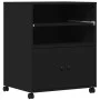 Soporte para impresora con ruedas negro 60x48x74 cm de vidaXL, Soportes para impresoras - Ref: Foro24-840633, Precio: 92,79 €...