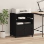 Soporte para impresora con ruedas negro 60x48x74 cm de vidaXL, Soportes para impresoras - Ref: Foro24-840633, Precio: 94,22 €...