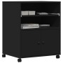 Soporte para impresora con ruedas negro 60x48x74 cm de vidaXL, Soportes para impresoras - Ref: Foro24-840633, Precio: 94,22 €...