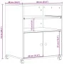 Soporte para impresora con ruedas negro 60x48x74 cm de vidaXL, Soportes para impresoras - Ref: Foro24-840633, Precio: 92,79 €...