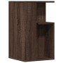 Mesa auxiliar madera de ingeniería roble marrón 35x35x60 cm de vidaXL, Mesas de centro - Ref: Foro24-840743, Precio: 42,68 €,...