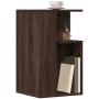 Mesa auxiliar madera de ingeniería roble marrón 35x35x60 cm de vidaXL, Mesas de centro - Ref: Foro24-840743, Precio: 42,68 €,...