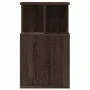 Mesa auxiliar madera de ingeniería roble marrón 35x35x60 cm de vidaXL, Mesas de centro - Ref: Foro24-840743, Precio: 42,04 €,...