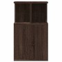 Mesa auxiliar madera de ingeniería roble marrón 35x35x60 cm de vidaXL, Mesas de centro - Ref: Foro24-840743, Precio: 42,68 €,...