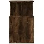 Mesa auxiliar madera de ingeniería roble ahumado 35x35x60 cm de vidaXL, Mesas de centro - Ref: Foro24-840741, Precio: 41,01 €...