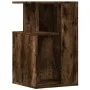 Mesa auxiliar madera de ingeniería roble ahumado 35x35x60 cm de vidaXL, Mesas de centro - Ref: Foro24-840741, Precio: 41,01 €...