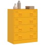 Aparador de acero amarillo mostaza 67x39x83 cm de vidaXL, Aparadores - Ref: Foro24-841682, Precio: 189,51 €, Descuento: %