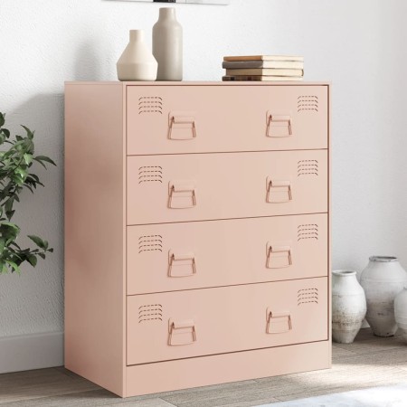 Aparador de acero rosa 67x39x83 cm de vidaXL, Aparadores - Ref: Foro24-841680, Precio: 139,67 €, Descuento: %