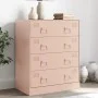 Aparador de acero rosa 67x39x83 cm de vidaXL, Aparadores - Ref: Foro24-841680, Precio: 138,33 €, Descuento: %