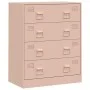 Aparador de acero rosa 67x39x83 cm de vidaXL, Aparadores - Ref: Foro24-841680, Precio: 138,33 €, Descuento: %
