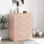 Aparador de acero rosa 67x39x83 cm de vidaXL, Aparadores - Ref: Foro24-841680, Precio: 139,67 €, Descuento: %