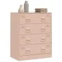 Aparador de acero rosa 67x39x83 cm de vidaXL, Aparadores - Ref: Foro24-841680, Precio: 138,33 €, Descuento: %