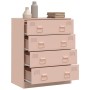 Aparador de acero rosa 67x39x83 cm de vidaXL, Aparadores - Ref: Foro24-841680, Precio: 139,67 €, Descuento: %