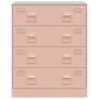Aparador de acero rosa 67x39x83 cm de vidaXL, Aparadores - Ref: Foro24-841680, Precio: 139,67 €, Descuento: %