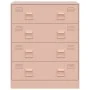 Aparador de acero rosa 67x39x83 cm de vidaXL, Aparadores - Ref: Foro24-841680, Precio: 138,33 €, Descuento: %