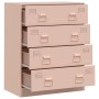 Aparador de acero rosa 67x39x83 cm de vidaXL, Aparadores - Ref: Foro24-841680, Precio: 139,67 €, Descuento: %