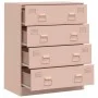 Aparador de acero rosa 67x39x83 cm de vidaXL, Aparadores - Ref: Foro24-841680, Precio: 138,33 €, Descuento: %