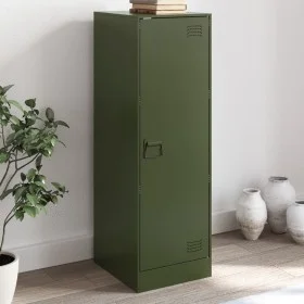 Aparador de acero verde oliva 34,5x39x107 cm by vidaXL, Sideboards - Ref: Foro24-841707, Price: 94,16 €, Discount: %
