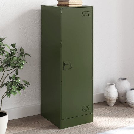 Aparador de acero verde oliva 34,5x39x107 cm de vidaXL, Aparadores - Ref: Foro24-841707, Precio: 115,98 €, Descuento: %