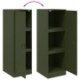 Aparador de acero verde oliva 34,5x39x107 cm de vidaXL, Aparadores - Ref: Foro24-841707, Precio: 115,98 €, Descuento: %