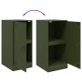 Aparador de acero verde oliva 34,5x39x73 cm de vidaXL, Aparadores - Ref: Foro24-841713, Precio: 70,75 €, Descuento: %