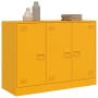Aparador de acero amarillo mostaza 99x39x73 cm de vidaXL, Aparadores - Ref: Foro24-841724, Precio: 165,67 €, Descuento: %
