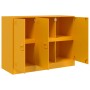 Aparador de acero amarillo mostaza 99x39x73 cm de vidaXL, Aparadores - Ref: Foro24-841724, Precio: 165,67 €, Descuento: %
