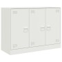 Aparador de acero blanco 99x39x73 cm de vidaXL, Aparadores - Ref: Foro24-841726, Precio: 162,88 €, Descuento: %